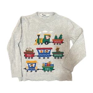 Crew Neck Christmas North Pole Train Sweater H&M. Size 6X/7